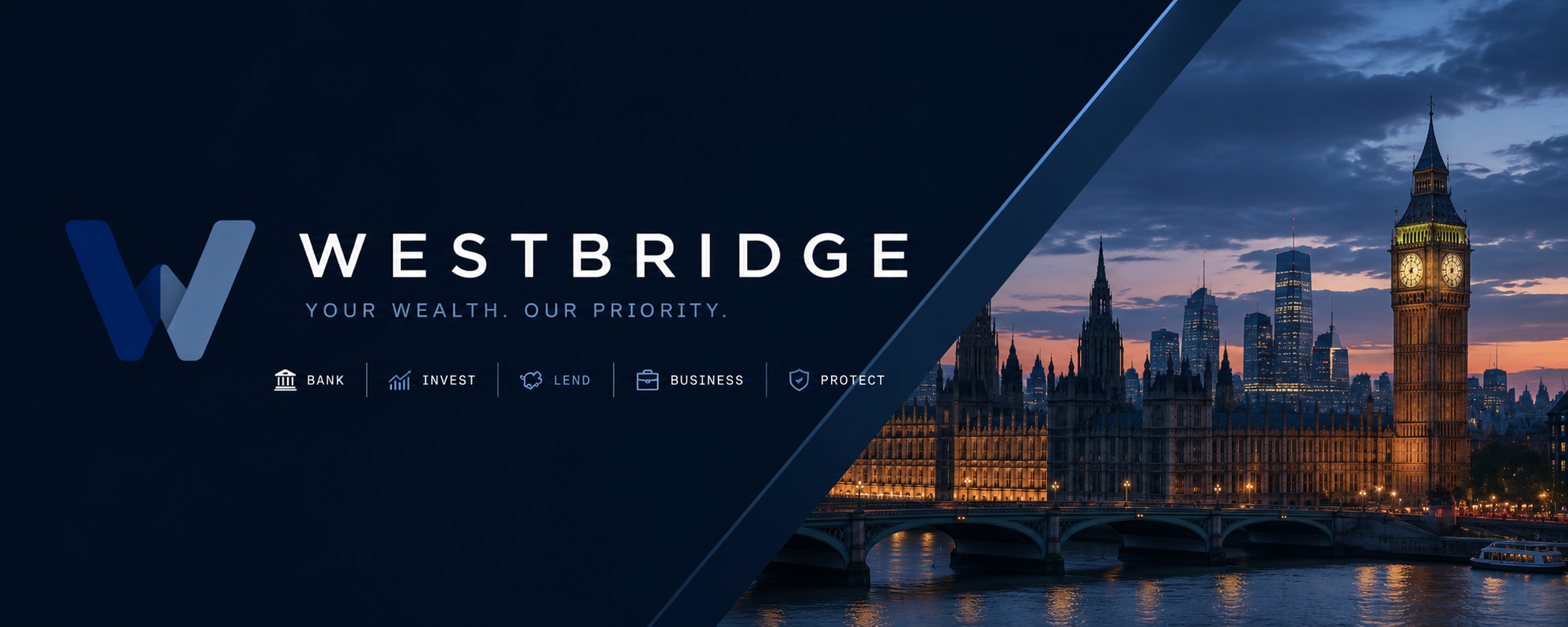 Westbridge services: bank, invest, lend, business and protect